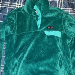 Patagonia pullover blue/green